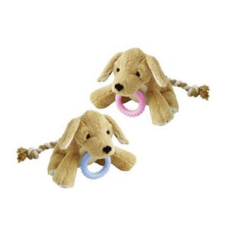 karlie-kutyajáték-plüss-kutya-karikával-2színben-30cm_