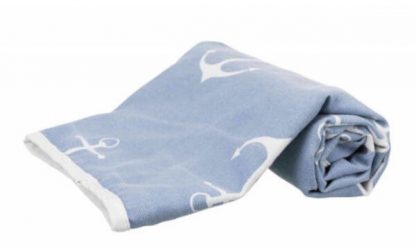 Trixie Anchor Blanket - mintás takaró (világoskék) kutyák részére (100x70cm)